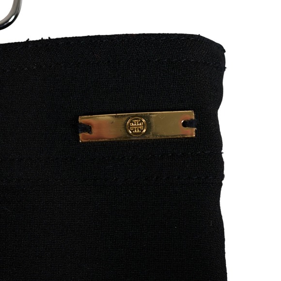 Tory Burch Dress Pants Black Wool Blend Ankle Pants Side Zip Size 10 - Picture 8 of 12